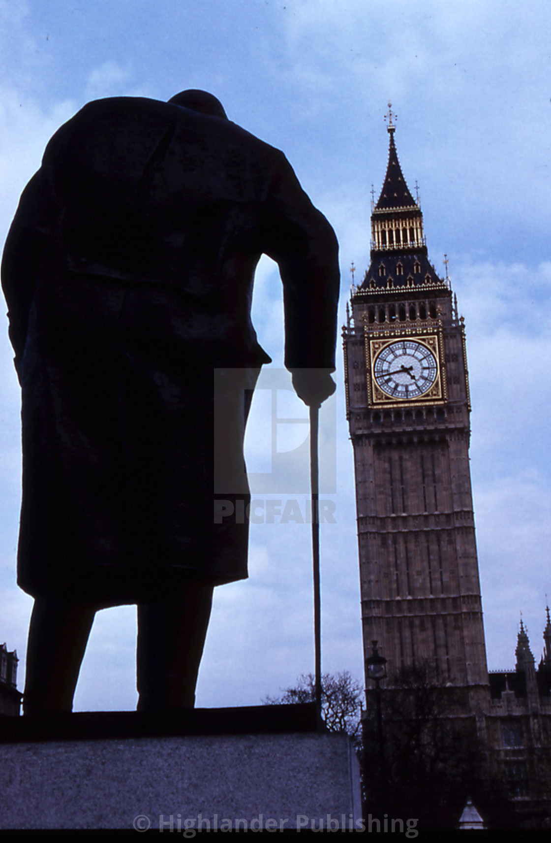 "Churchill and Big Ben" stock image