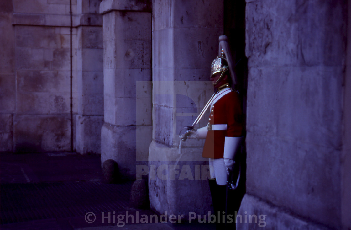 "British Guard at Whitehall" stock image