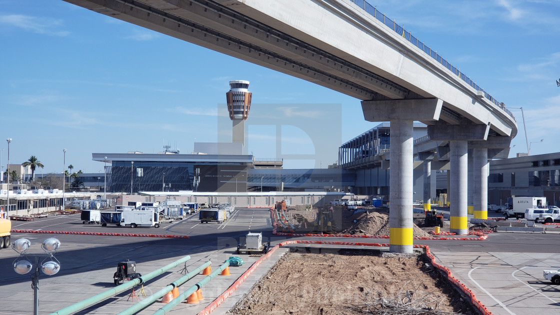 "Construction at Airport" stock image