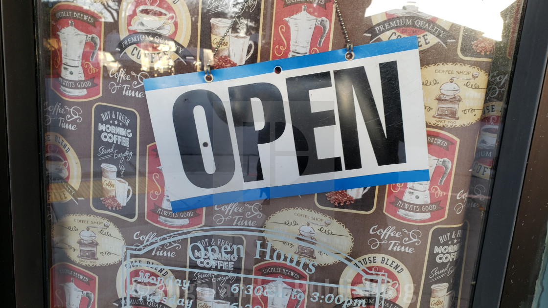 "Open Sign" stock image