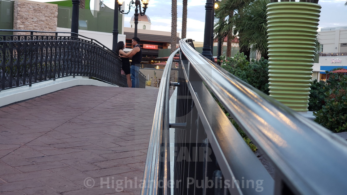 "Couple on Walkway" stock image