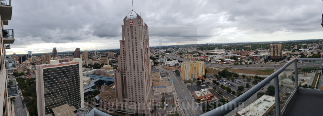 "San Antonio Panoramic" stock image