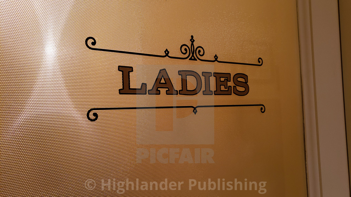 "Ladies Room Sign" stock image