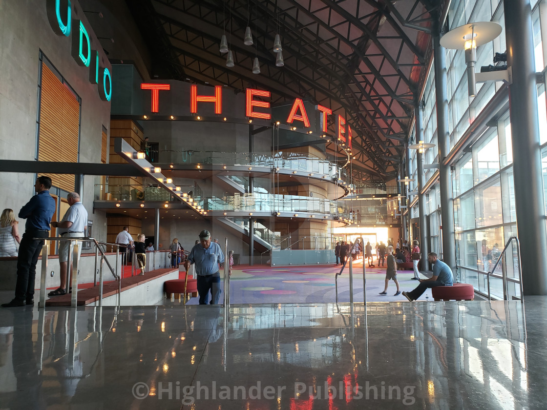 "Lobby of Public Theater and Arts Center" stock image