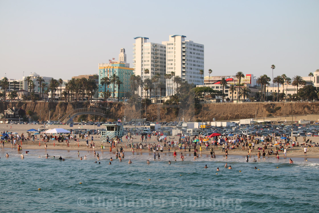 "Santa Monica Beach" stock image