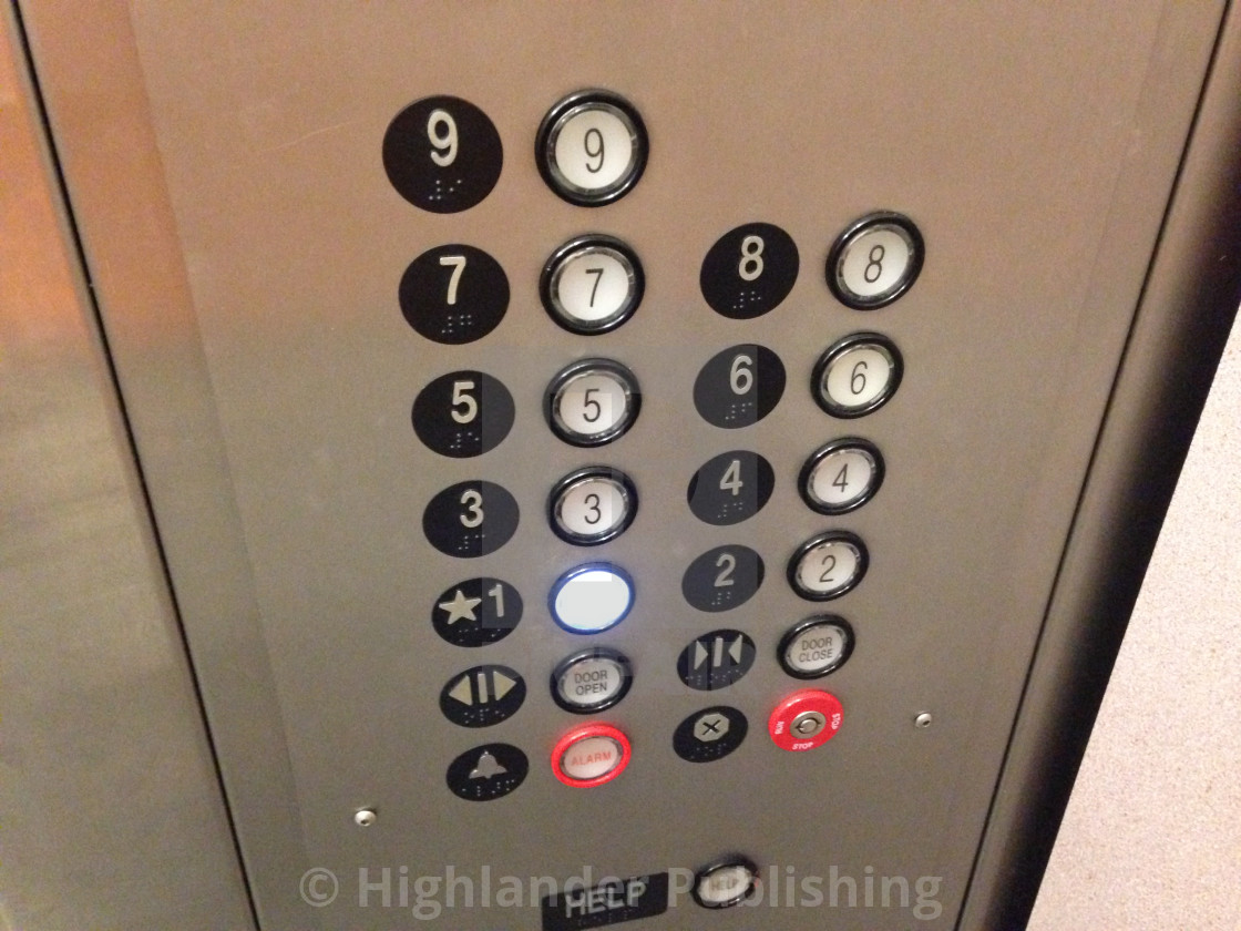 "Elevator Panel" by Highlander Publishing - $6.11 "Elevator Panel" stock image
