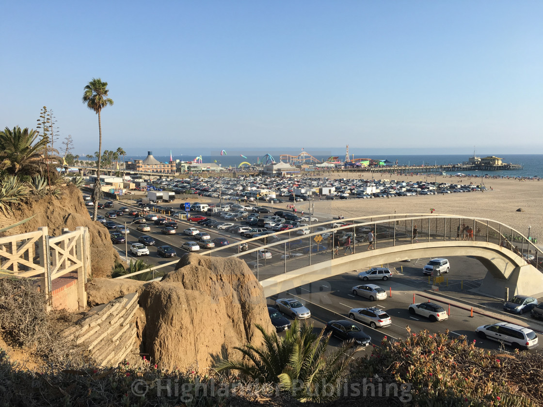 "Santa Monica Pier and Public Parking" by Highlander Publishing - $12.57 "Santa Monica Pier and Public Parking" stock image