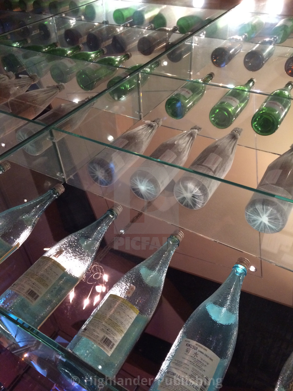 "Bottle display" stock image