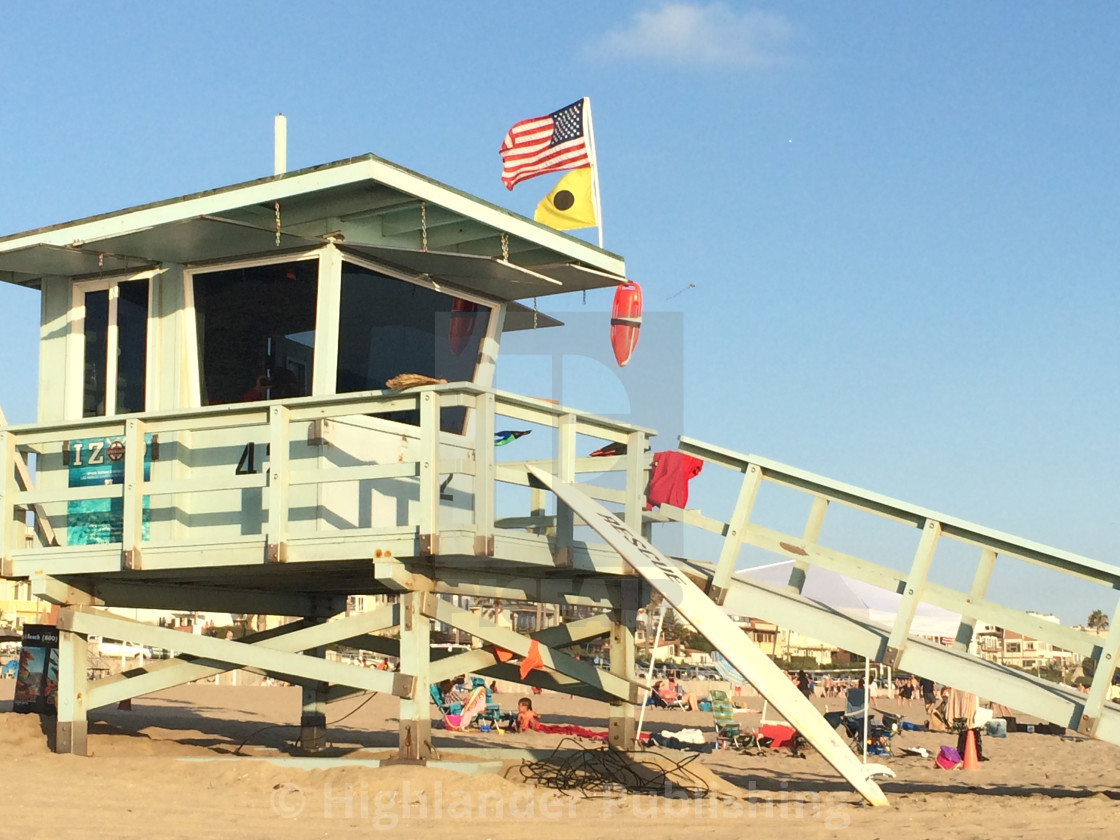 "Manhattan Beach Lifeguard Station" stock image