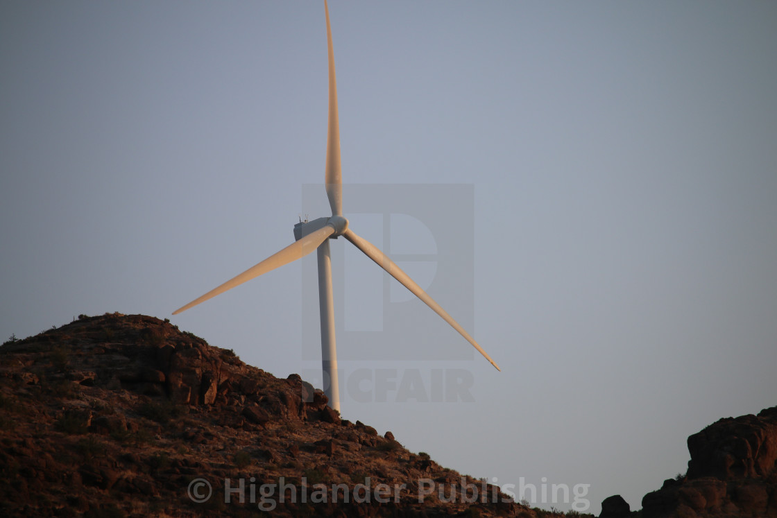 "Western Wind Power Turbine" stock image