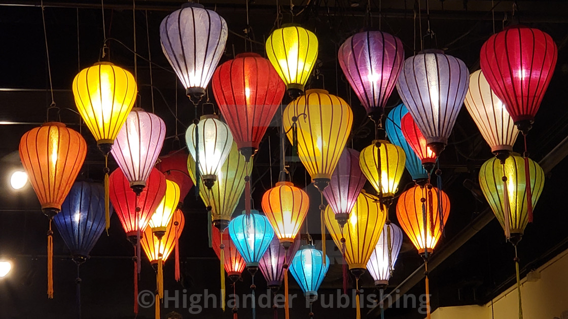 "Colorful lanterns" stock image