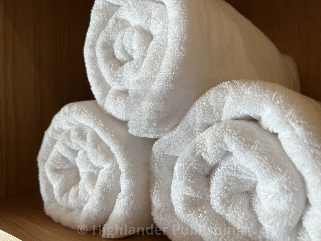 "Plush towels" stock image