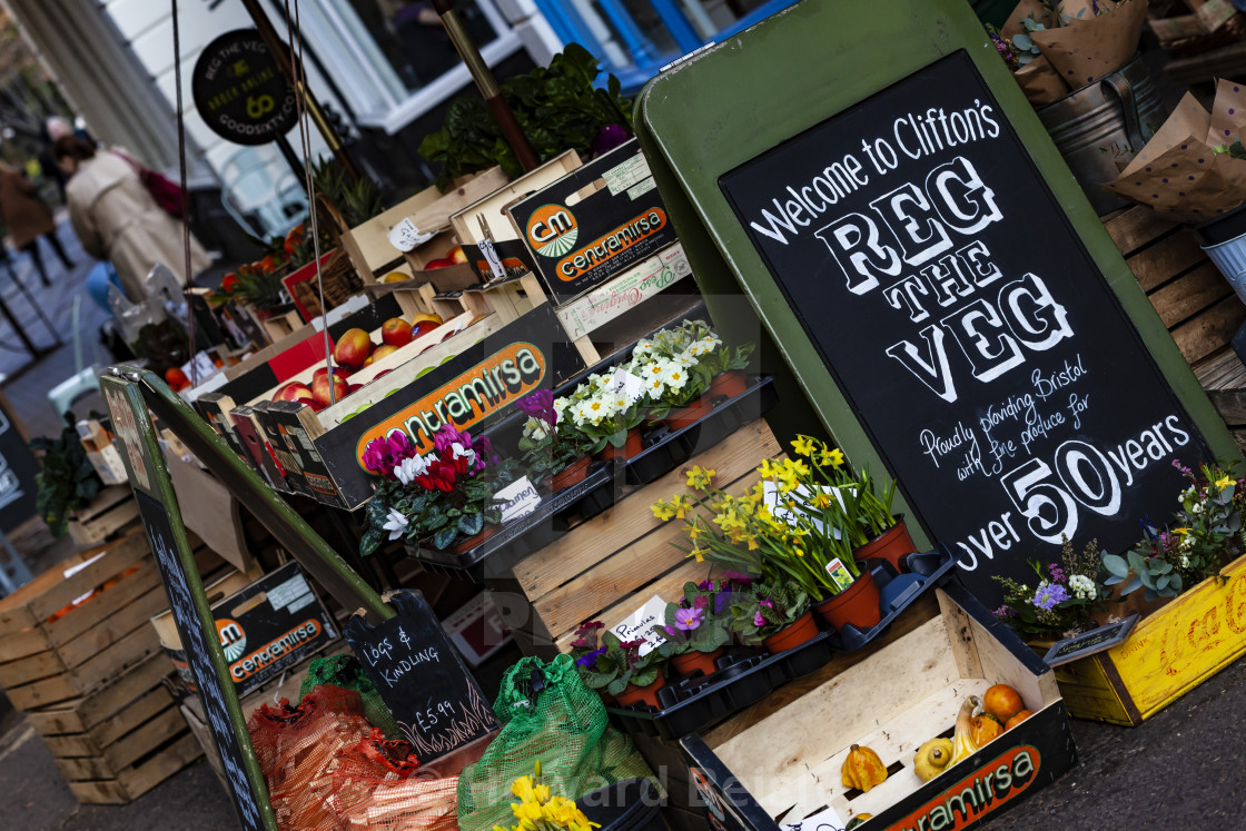 "Fruit and Veg in Bristol" stock image