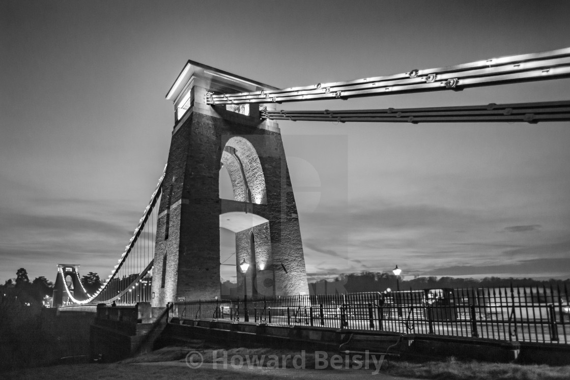 "Brunel's Clifton Suspension Bridge" stock image