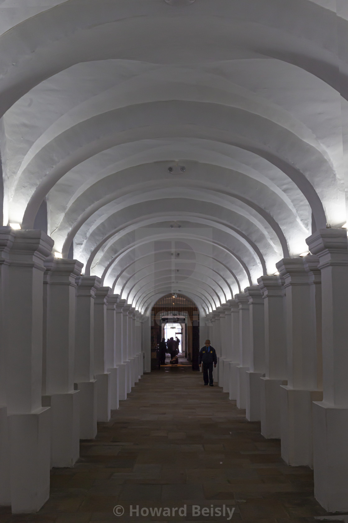 "Corridor in the Museo National de Colombia, Bogota." stock image