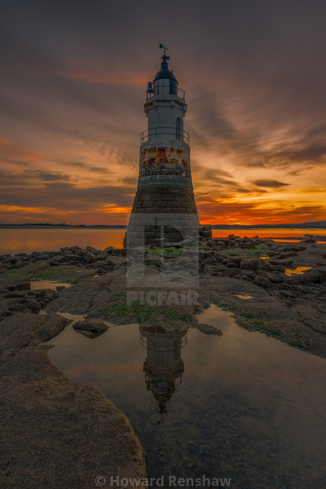 "Plover Scar sunrise" stock image