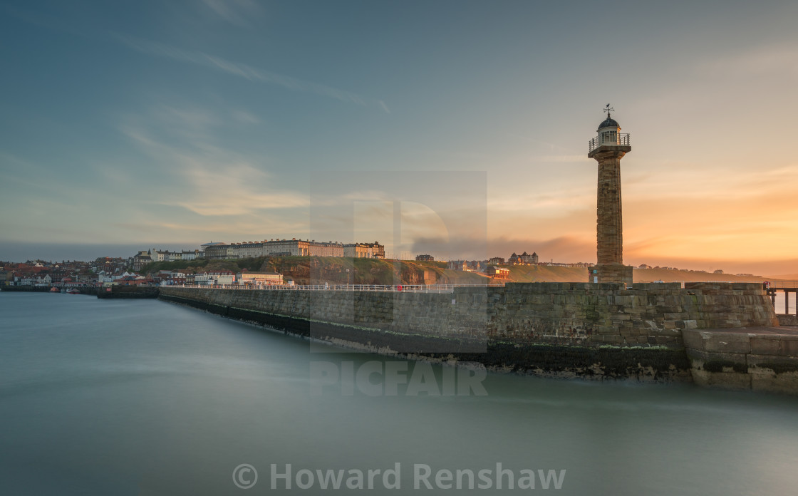 "Whitby Harbour" stock image