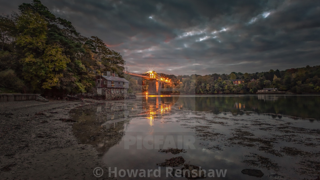 "Menai Bridge" stock image