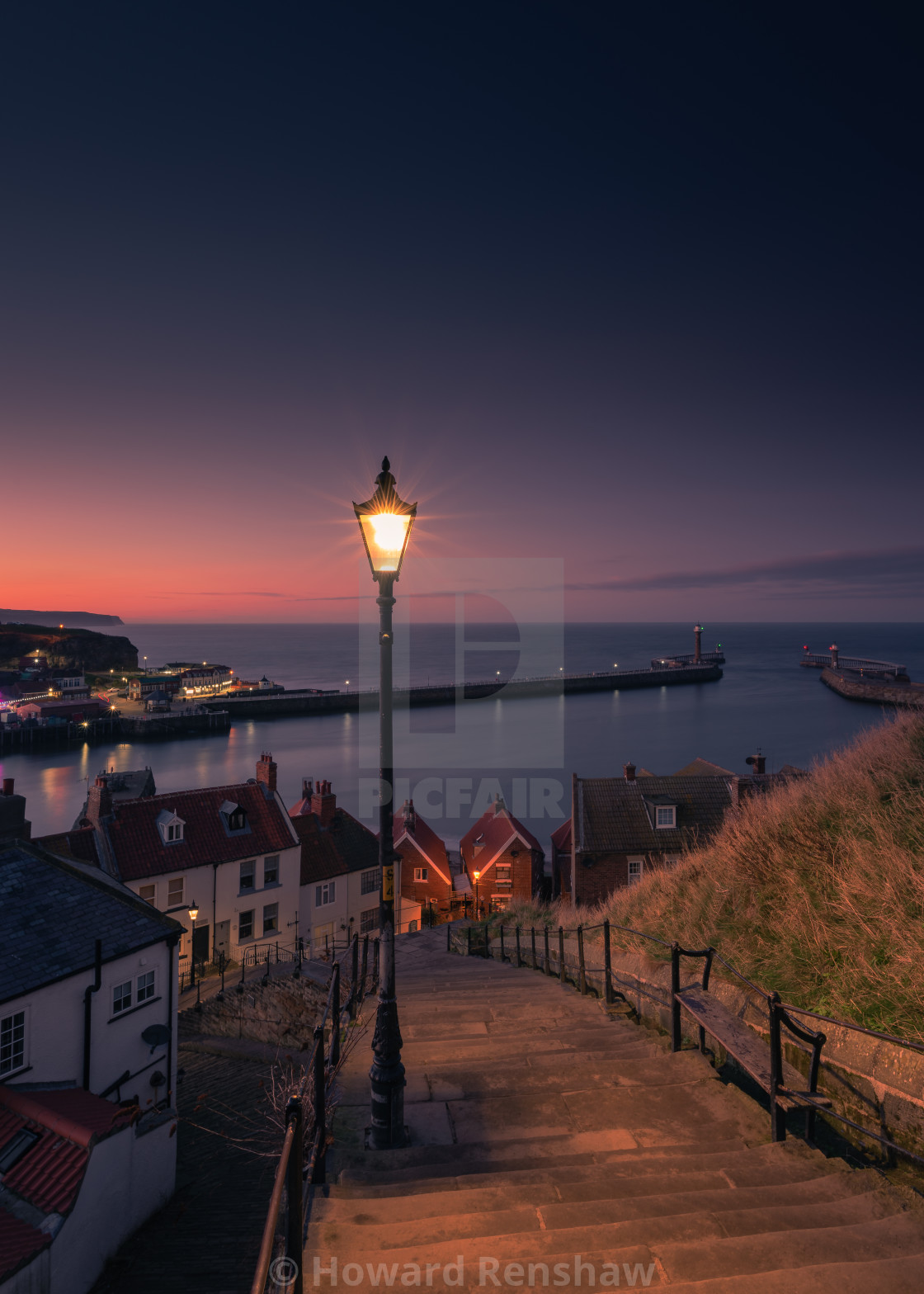 "Whitby Steps" stock image