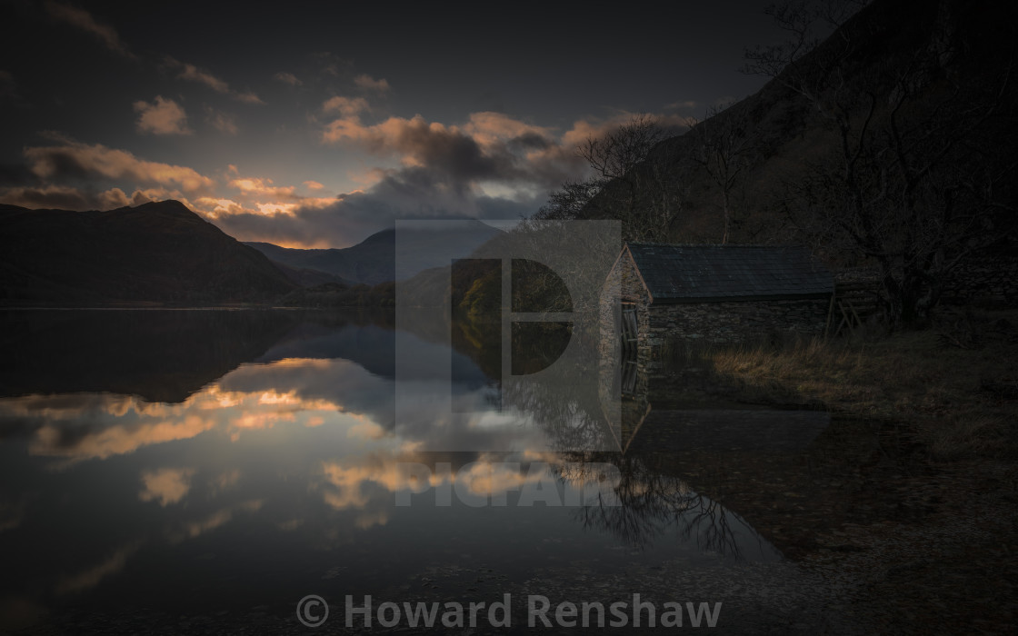 "Llyn Dinas" stock image