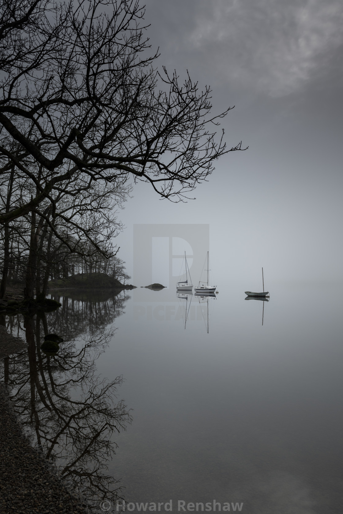 "Windermere Reflections" stock image