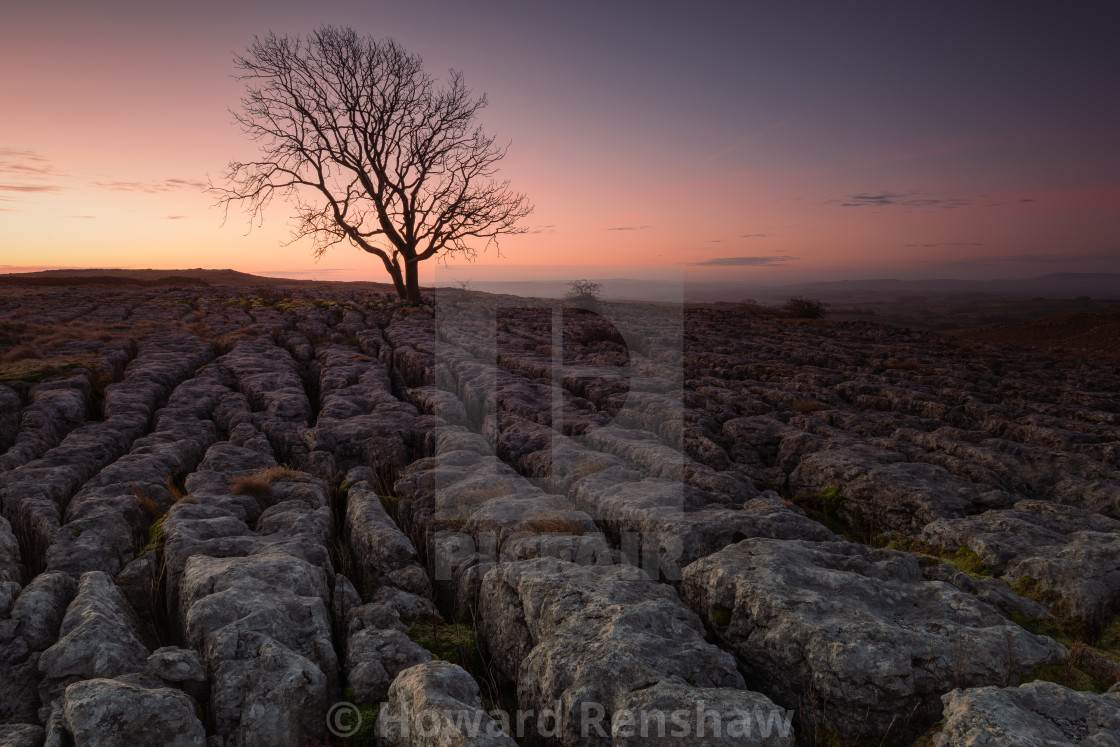 "Malham Dawn" stock image