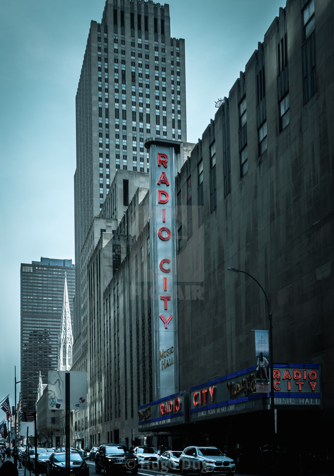 "The Radio City Music Hall" stock image