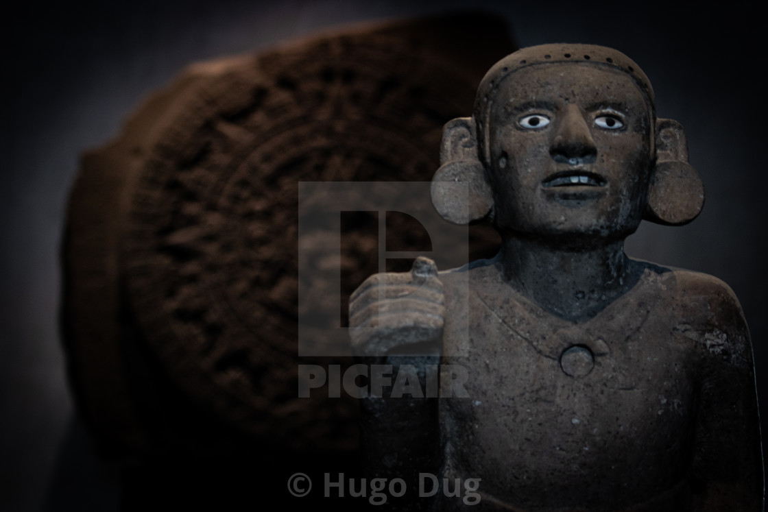 "Aztec Sculpture" stock image