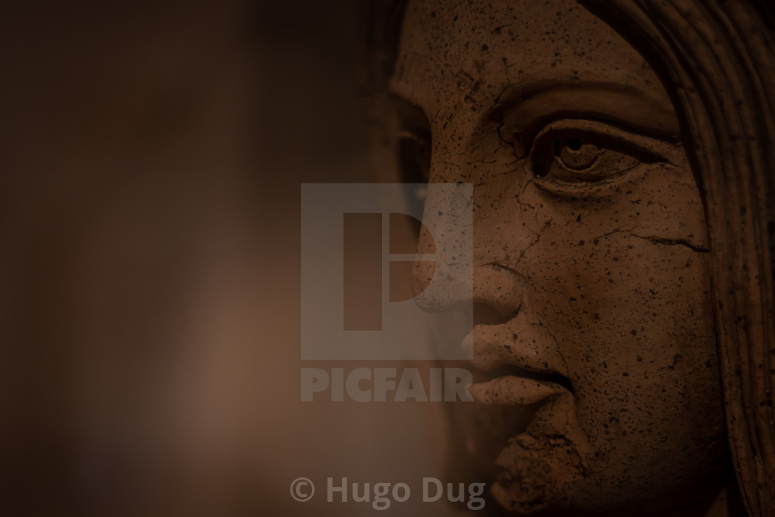 "Terracotta Statue of a Young Woman" stock image