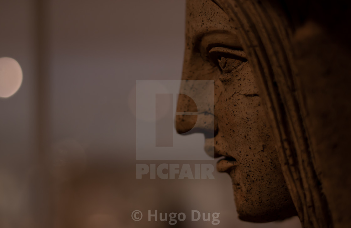 "Terracotta Statue of a Young Woman" stock image