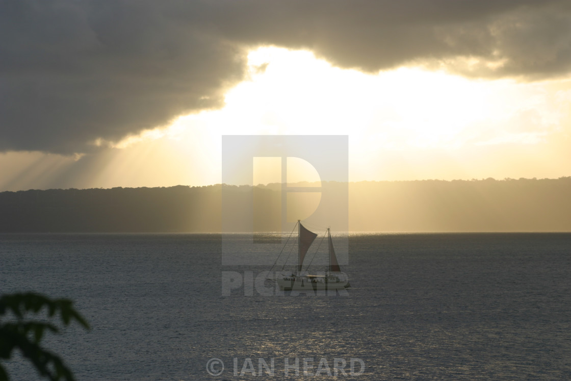 "Burst of sunlight" stock image