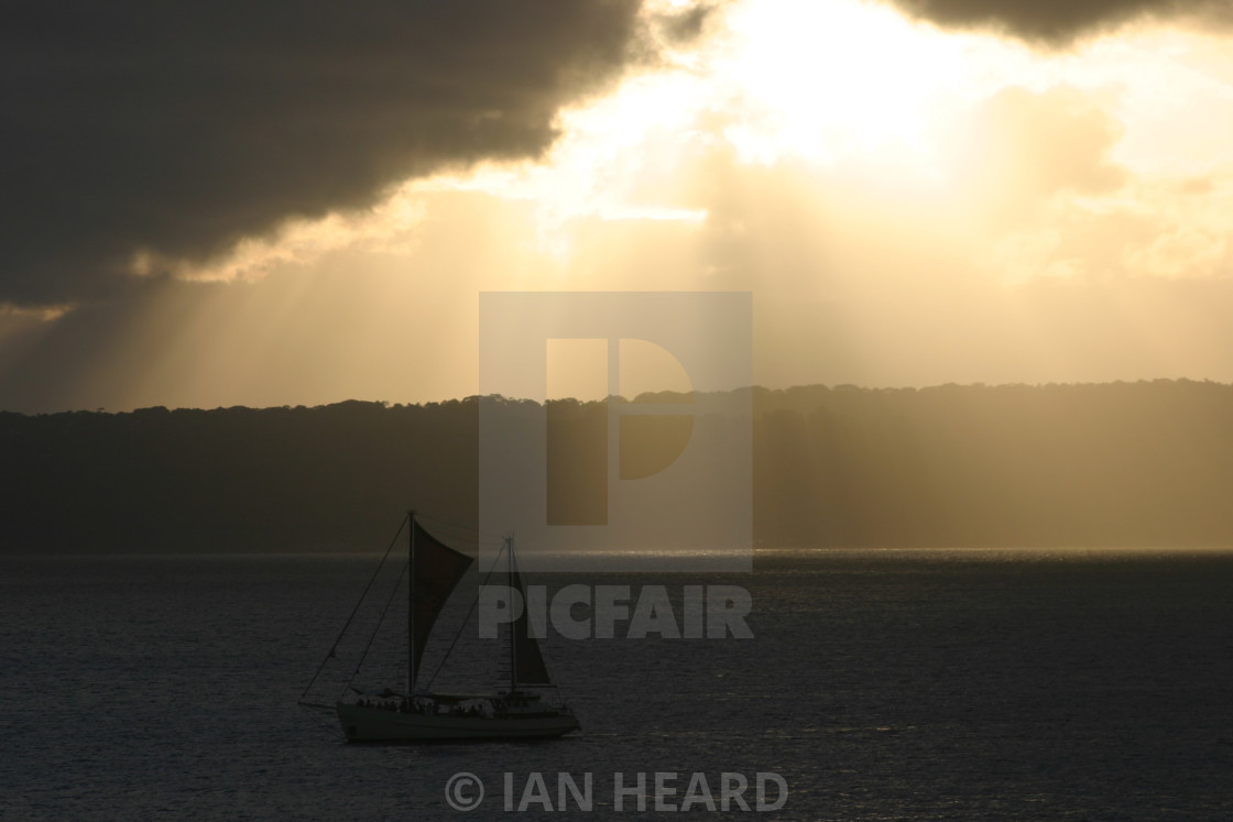 "Sailing into trouble?" stock image