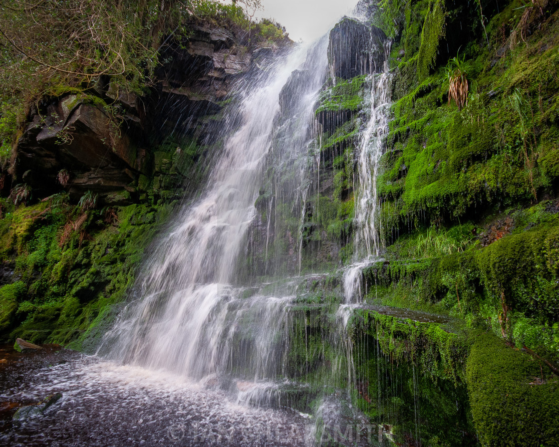 "Middle Black Clough." by IAN SHEARSMITH - $9.25 "Middle Black Clough." stock image