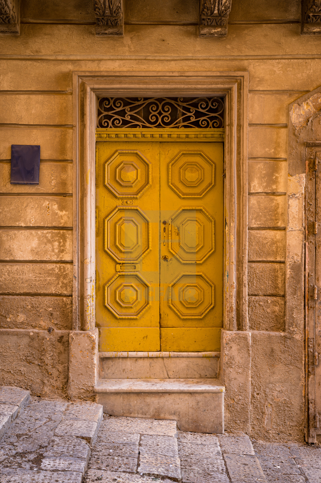 "Door in Valletta, Malta" stock image