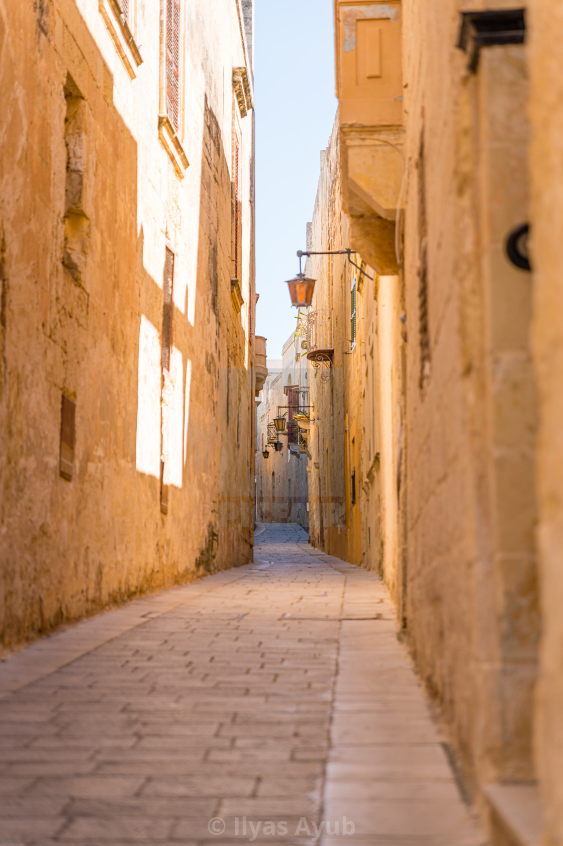 "Street in Mdina, Malta" stock image