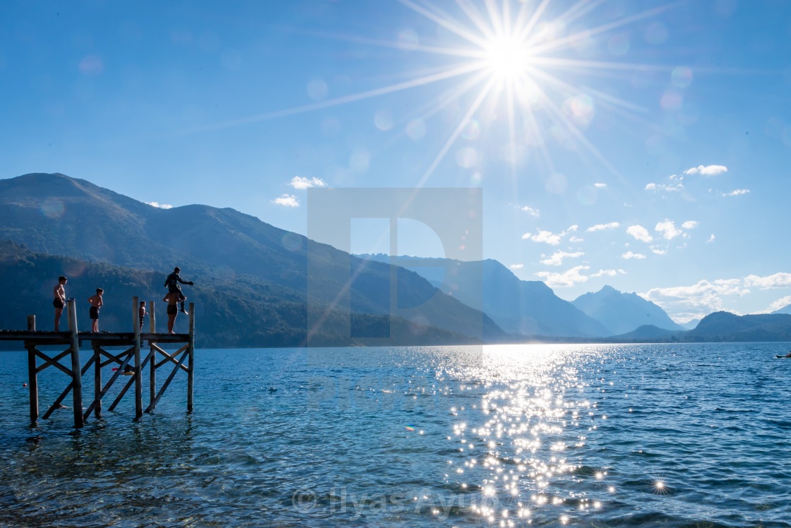 "The lakes in the Bariloche area in Patagonia, Argentina" stock image