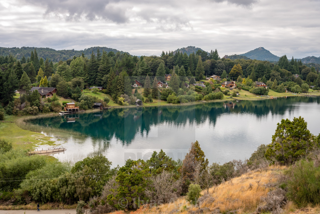 "The lakes in the Bariloche area in Patagonia, Argentina" stock image