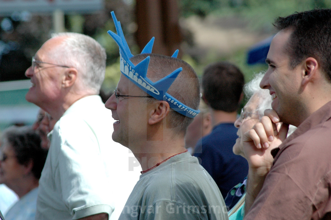 "Being entertained at the State Fair" stock image