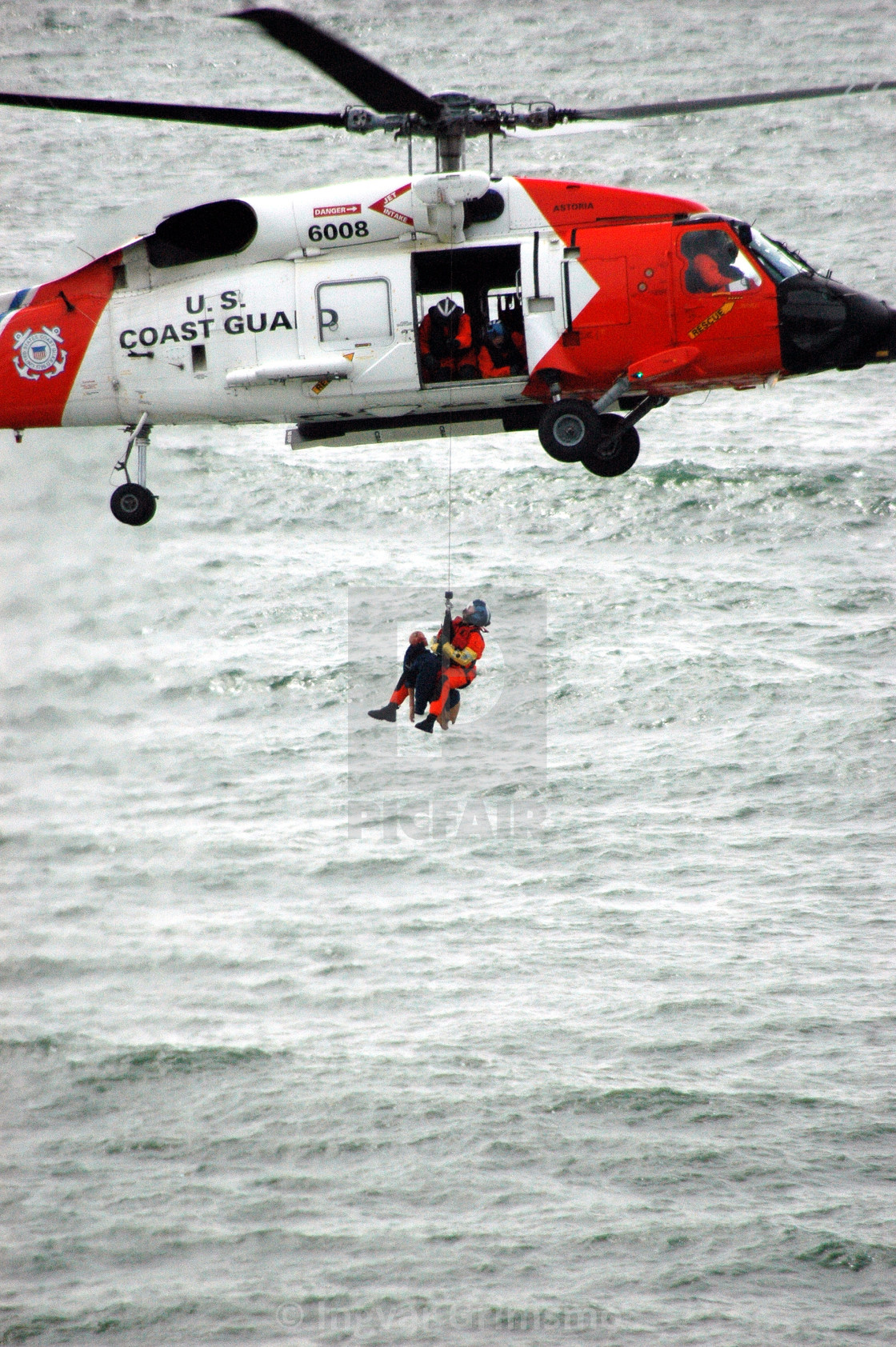 "US Coast Guard Live Rescue" by Ingvar Grimsmo - $12.70 "US Coast Guard Live Rescue" stock image