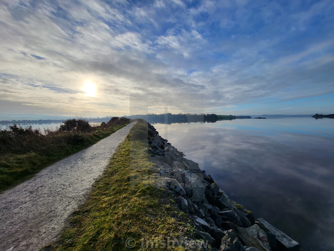 "Inch Wildfowl Reserve Trail" stock image