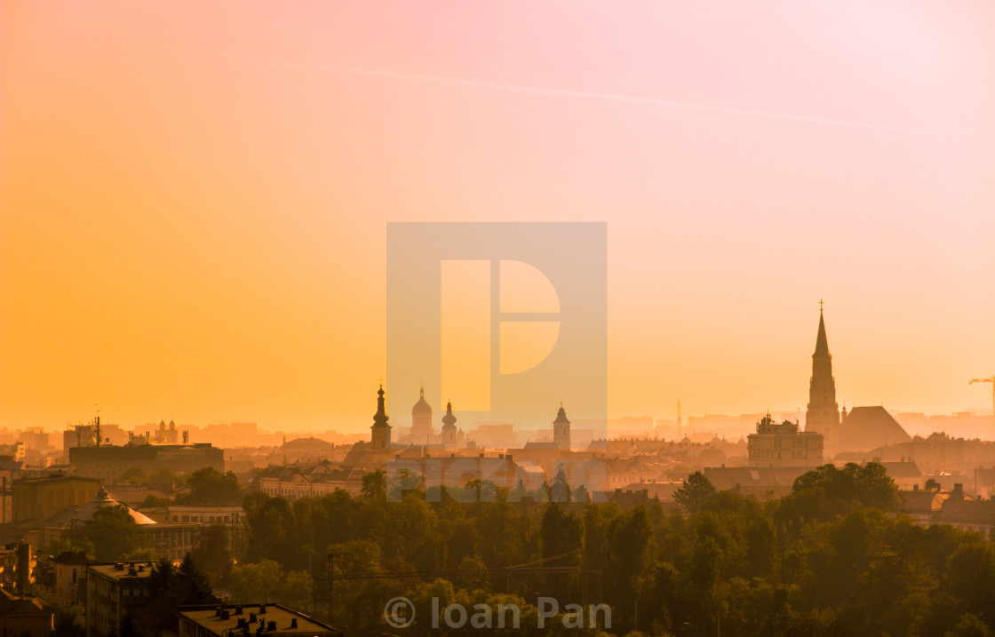 "Cluj in the morning" stock image