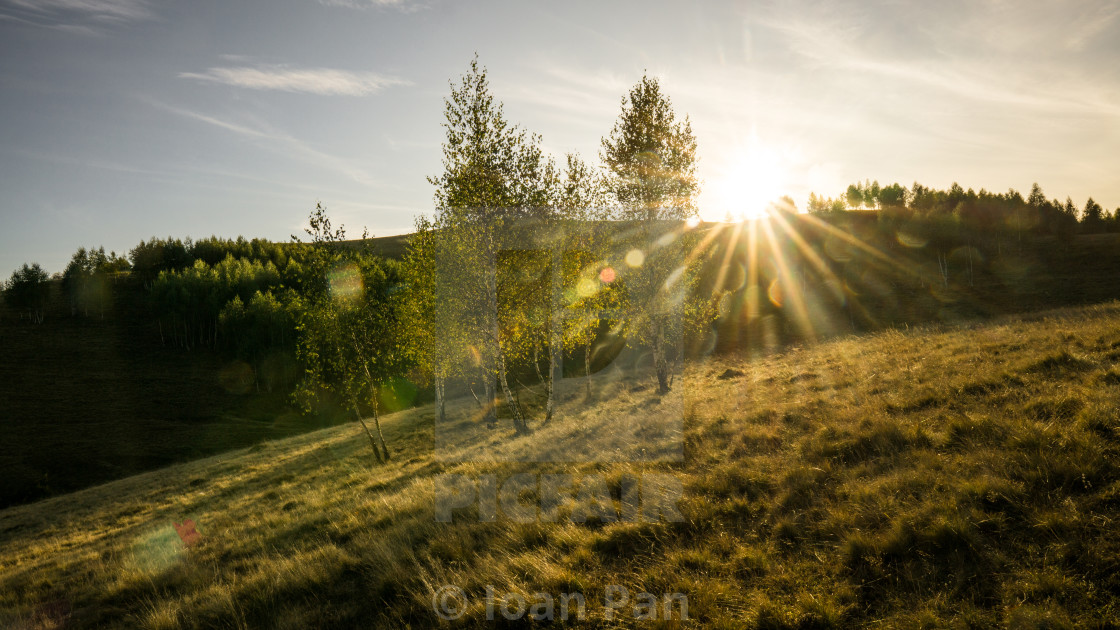 "On evenings" stock image