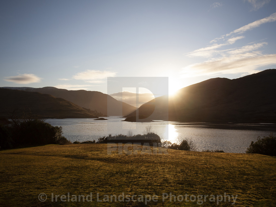 "View Of Killary Harbour At Sunset" stock image