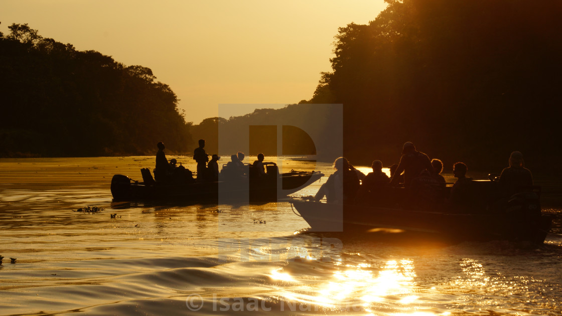 "Sunset on the Amazon" by Isaac Namdar - $30.88 "Sunset on the Amazon" stock image