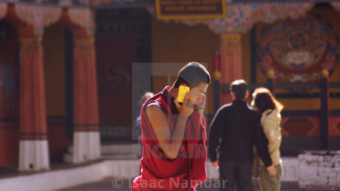 "Techie Monk" by Isaac Namdar - $23.16 "Techie Monk" stock image