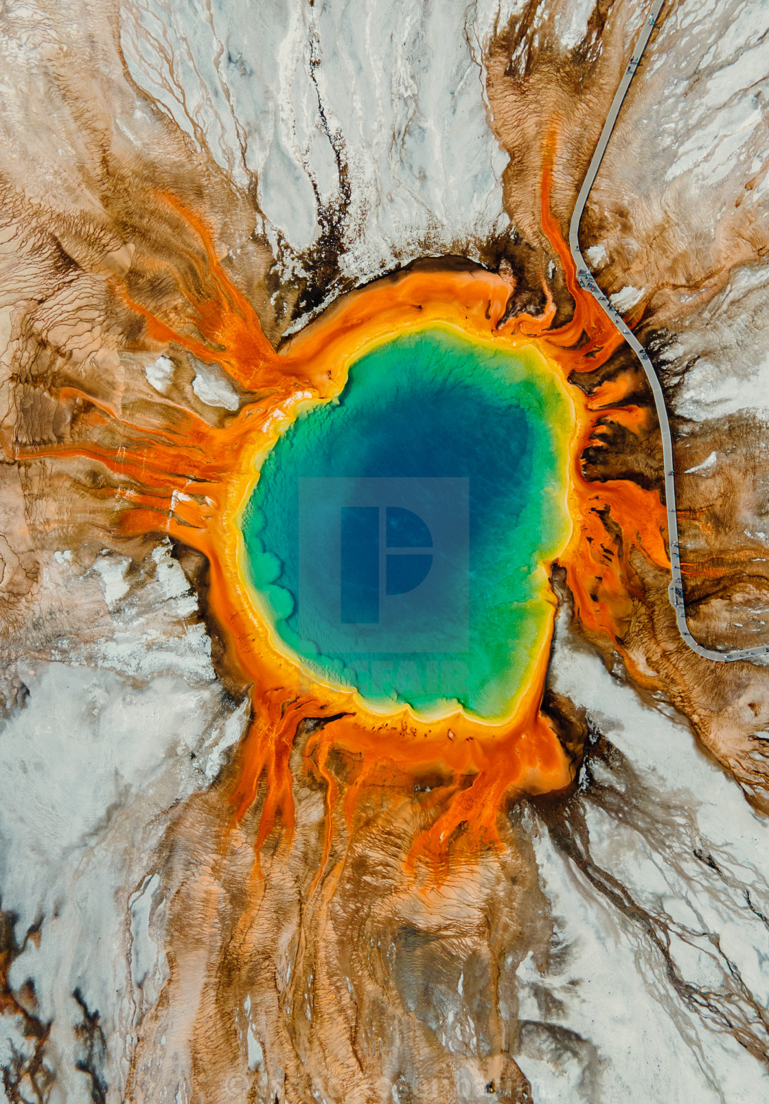 "Yellowstone National Park- Grand Prismatic" stock image