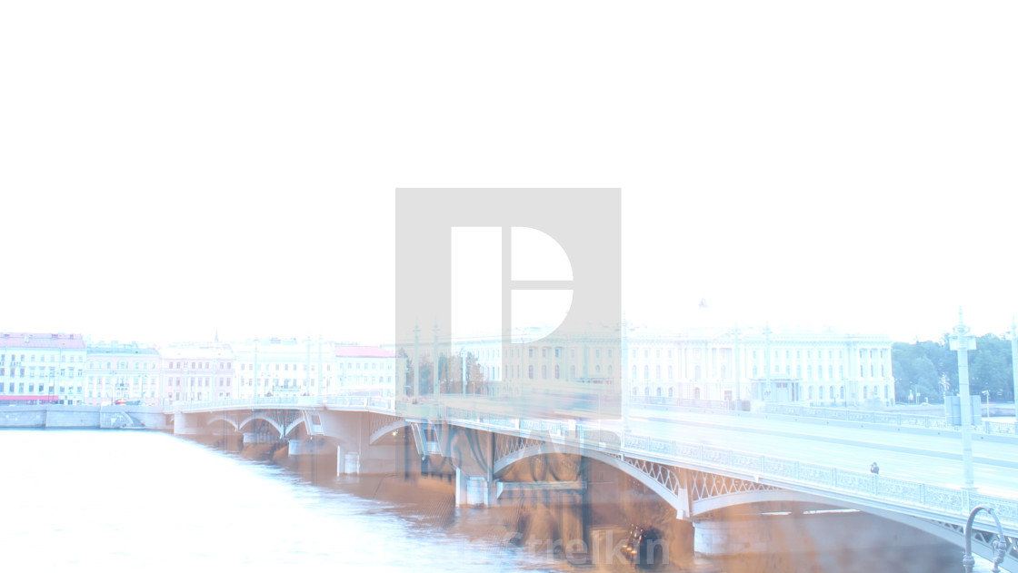 "Panorama of the bridge in St. Petersburg" by Ivan Strelkin - $14.91 "Panorama of the bridge in St. Petersburg" stock image