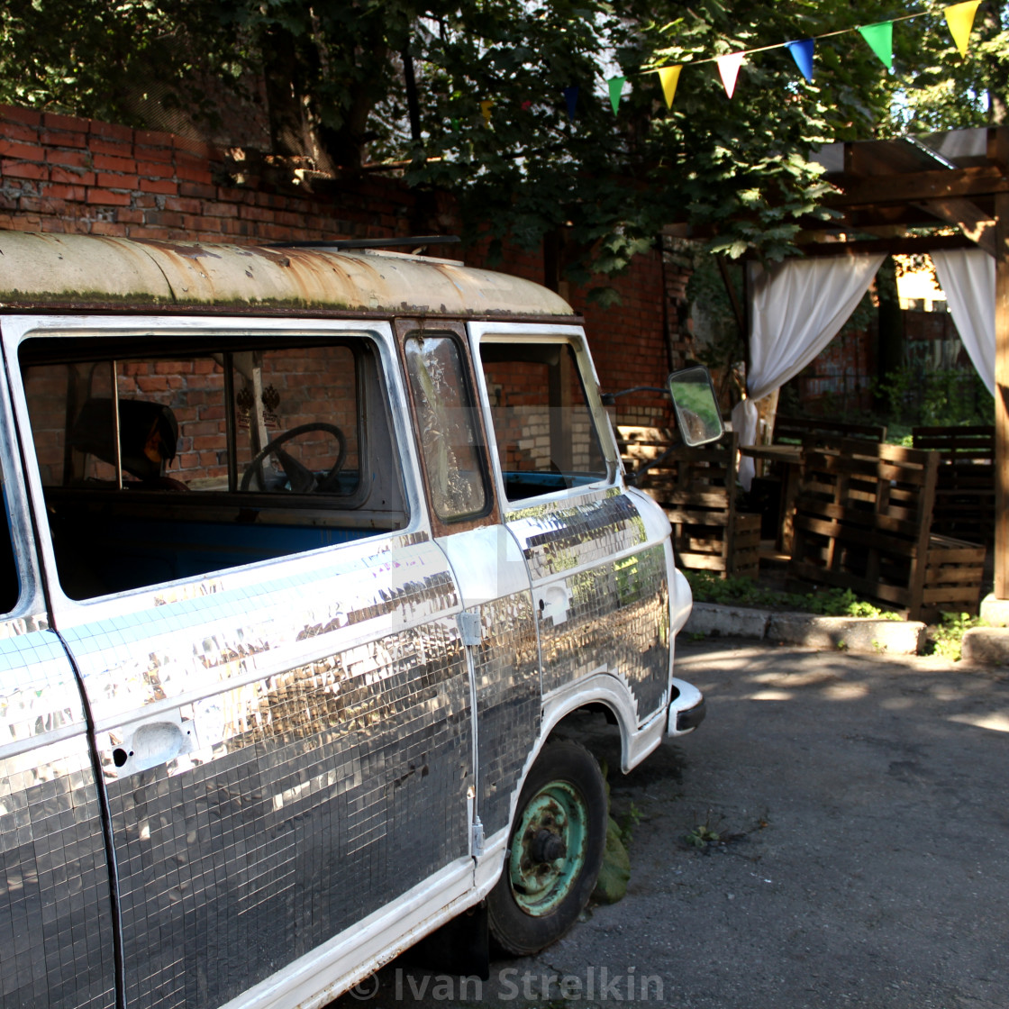"A Hippie Van in St. Petersburg" by Ivan Strelkin - $15.44 "A Hippie Van in St. Petersburg" stock image