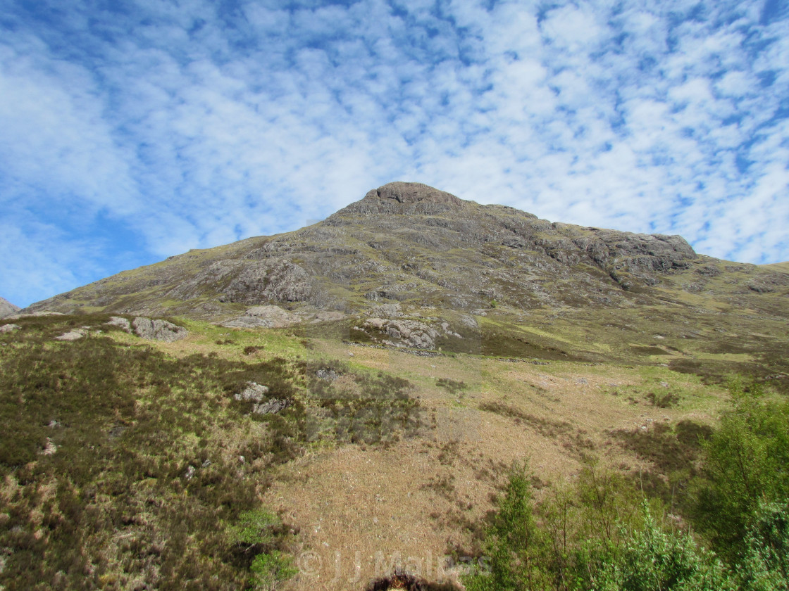 "Scotland's blue sky" stock image