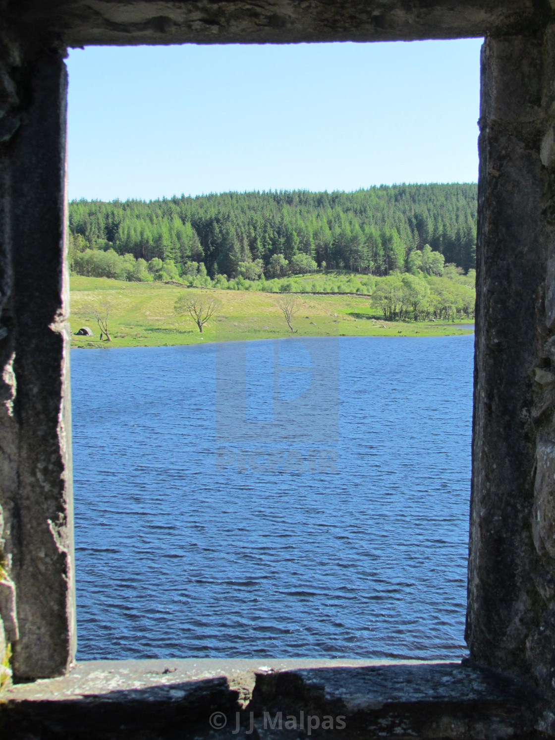 "View from the castle" stock image